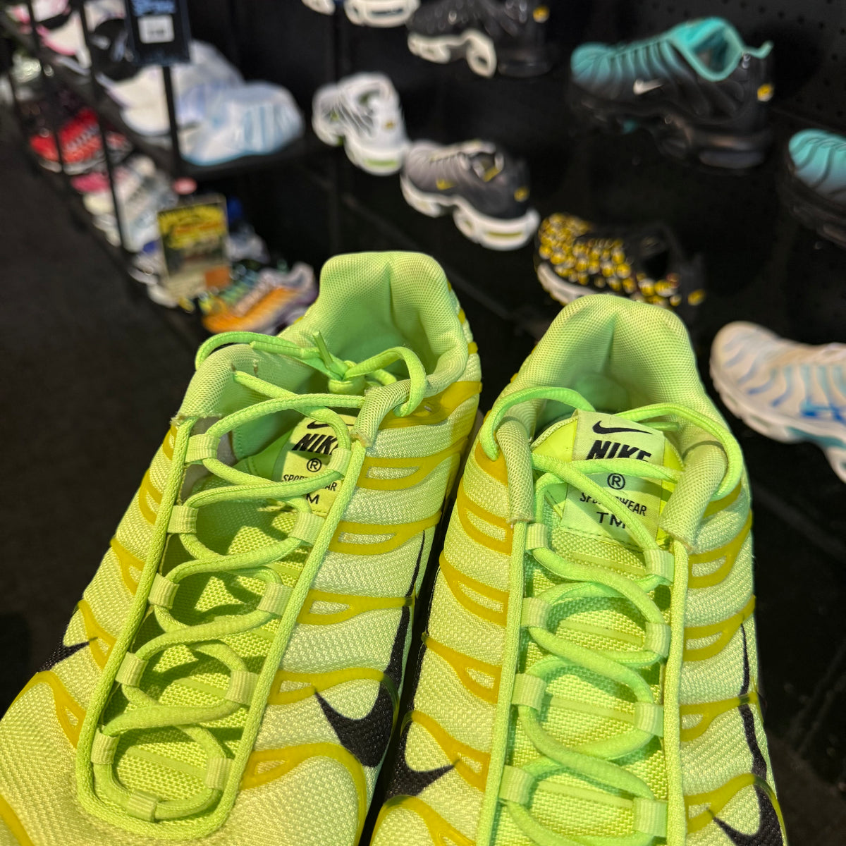 Nike Air Max Plus TN Premium 'Lime Blast Double Swoosh Overbranding' (Second hand)