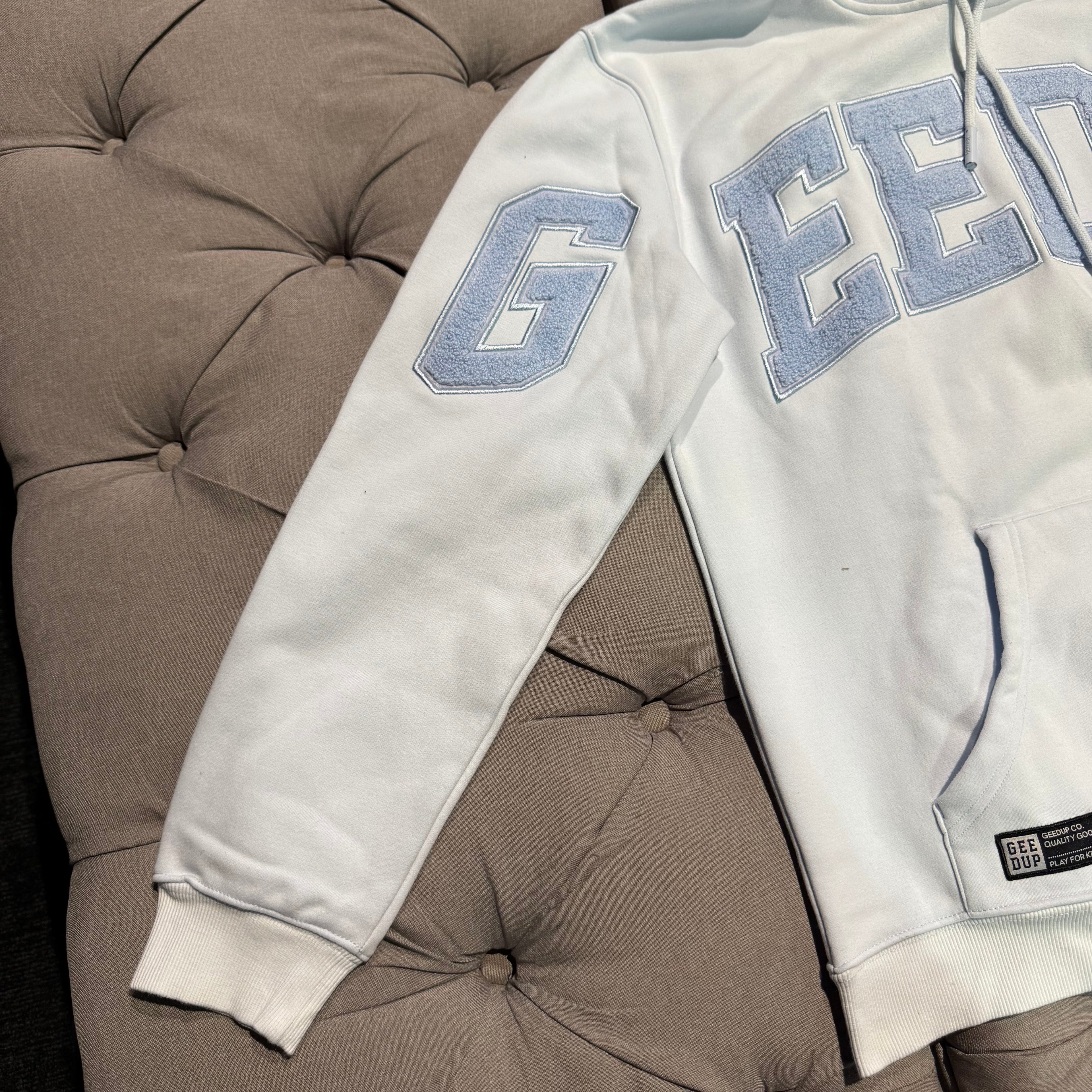 Geedup Team Logo Hoodie 'Pale Blue' (Second hand)