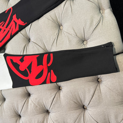 Syna World Forgive Me Cross Leg Logo 'Red Black Grey'