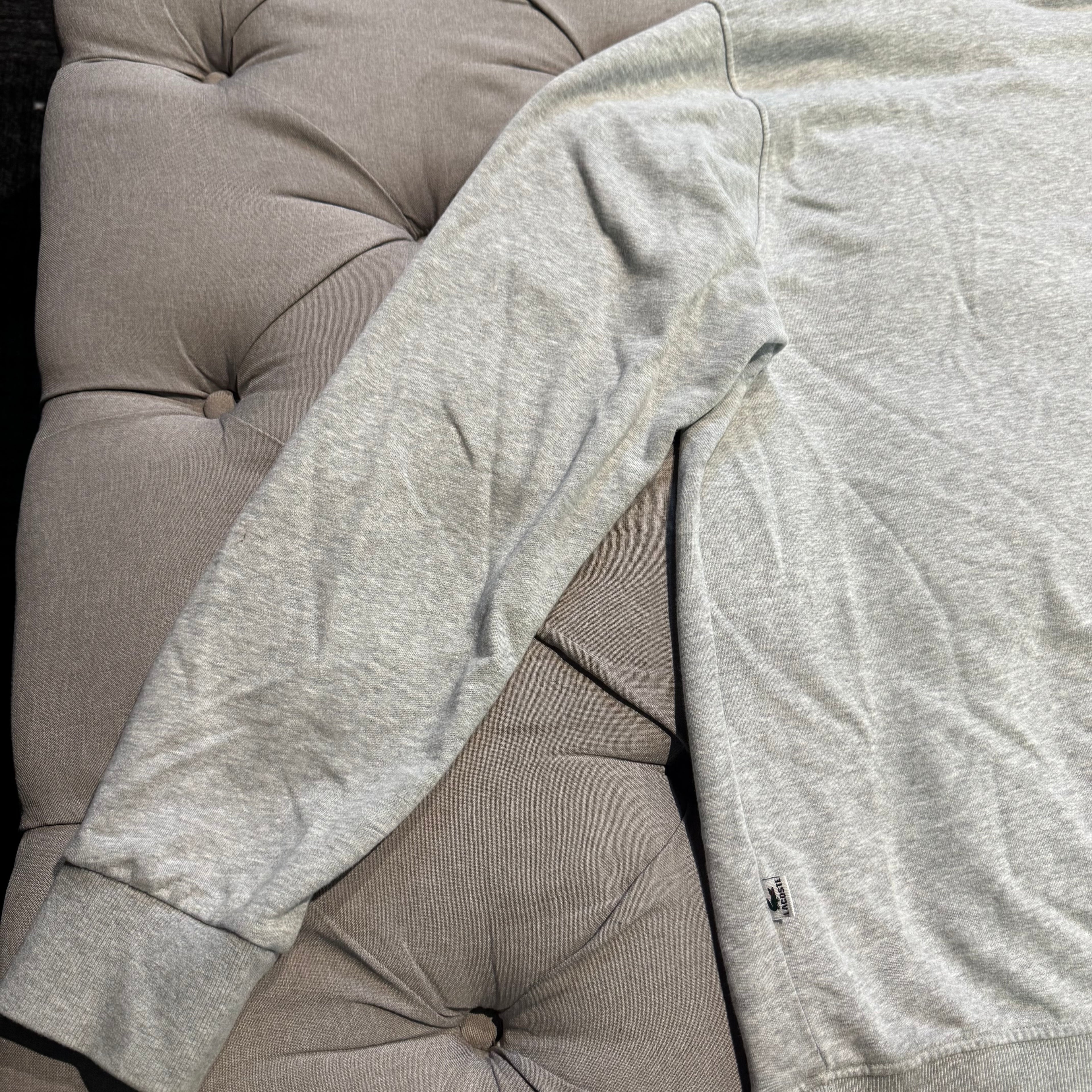 Lacoste Small Croc Crewneck 'Grey' (Second hand)