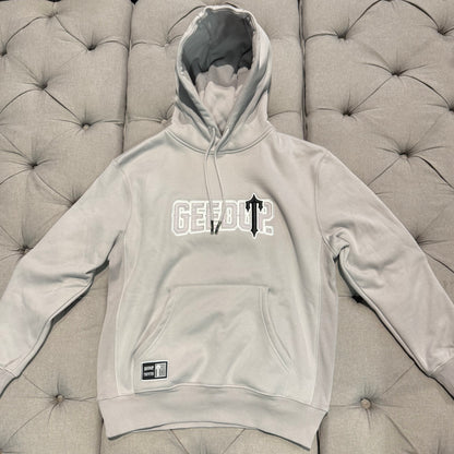 Geedup x Trapstar PFK x Irongate Hoodie 'Grey Black' (Brand New)
