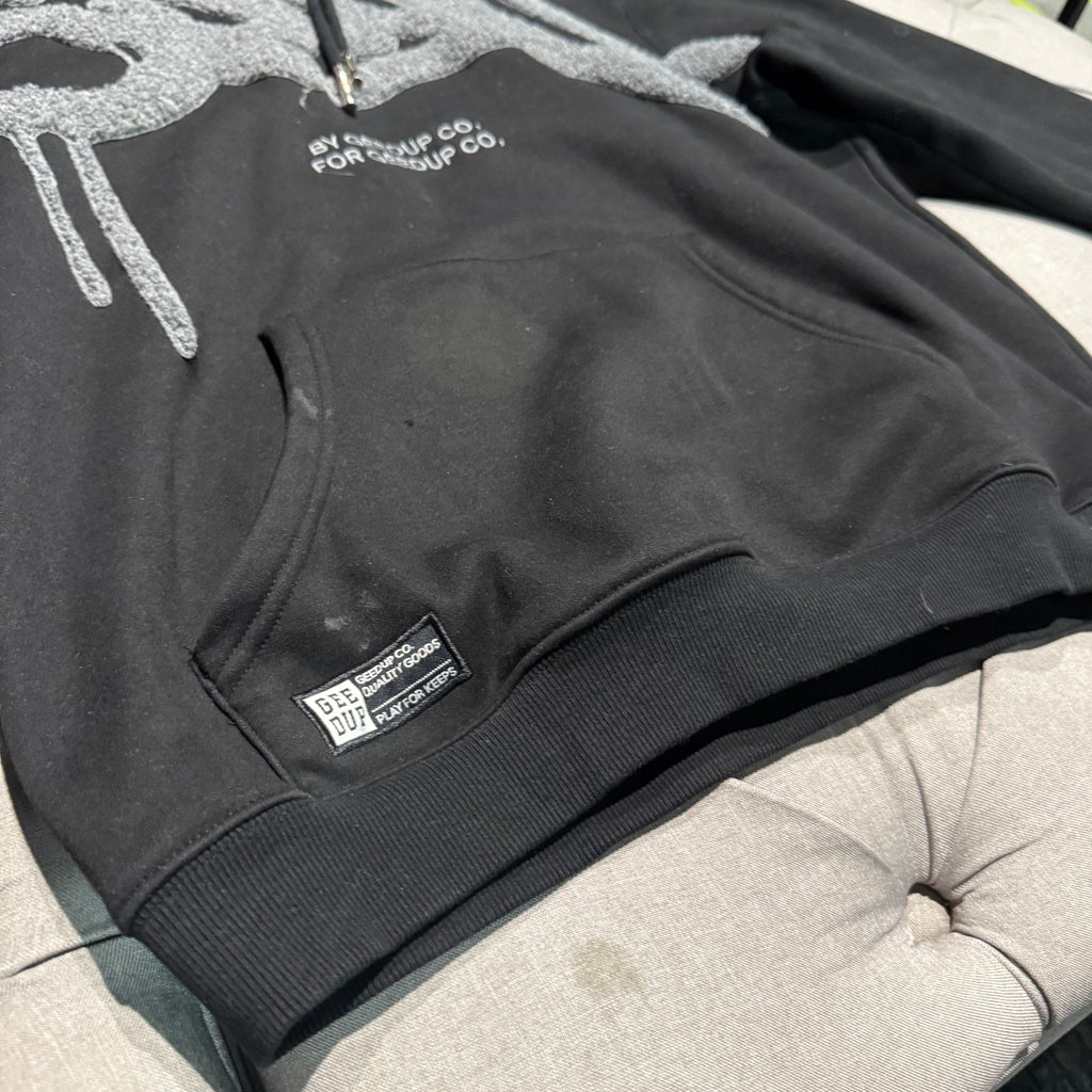 Geedup Handstyle Hoodie 'Black Grey' (Second hand)