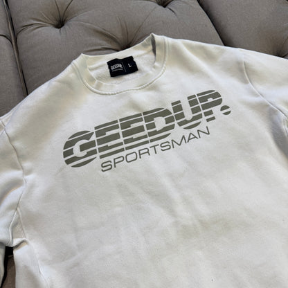 Geedup Sportsman Crewneck 'White Grey' (Second hand)