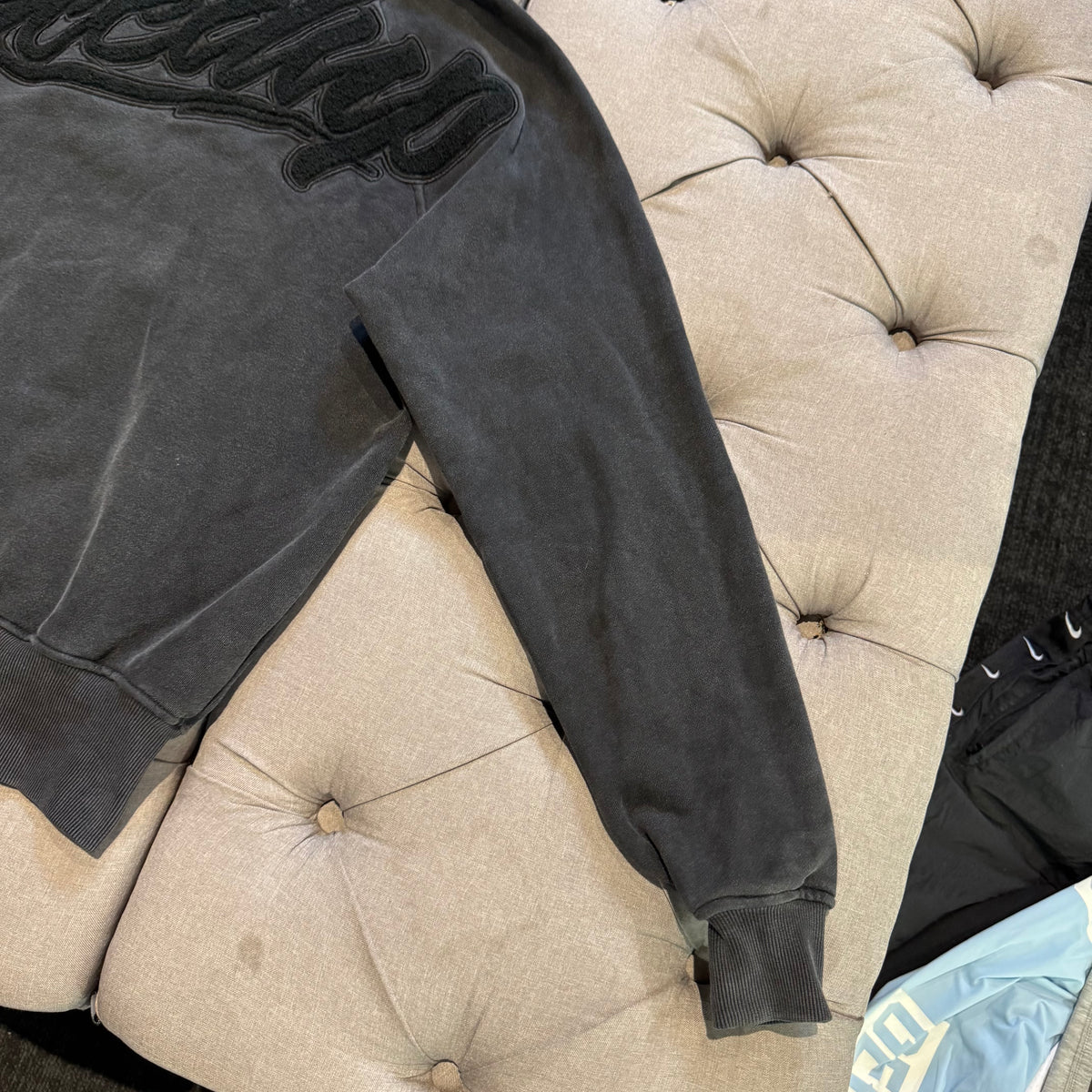 Geedup OS Script Hoodie 'Washed Black' (Second hand)