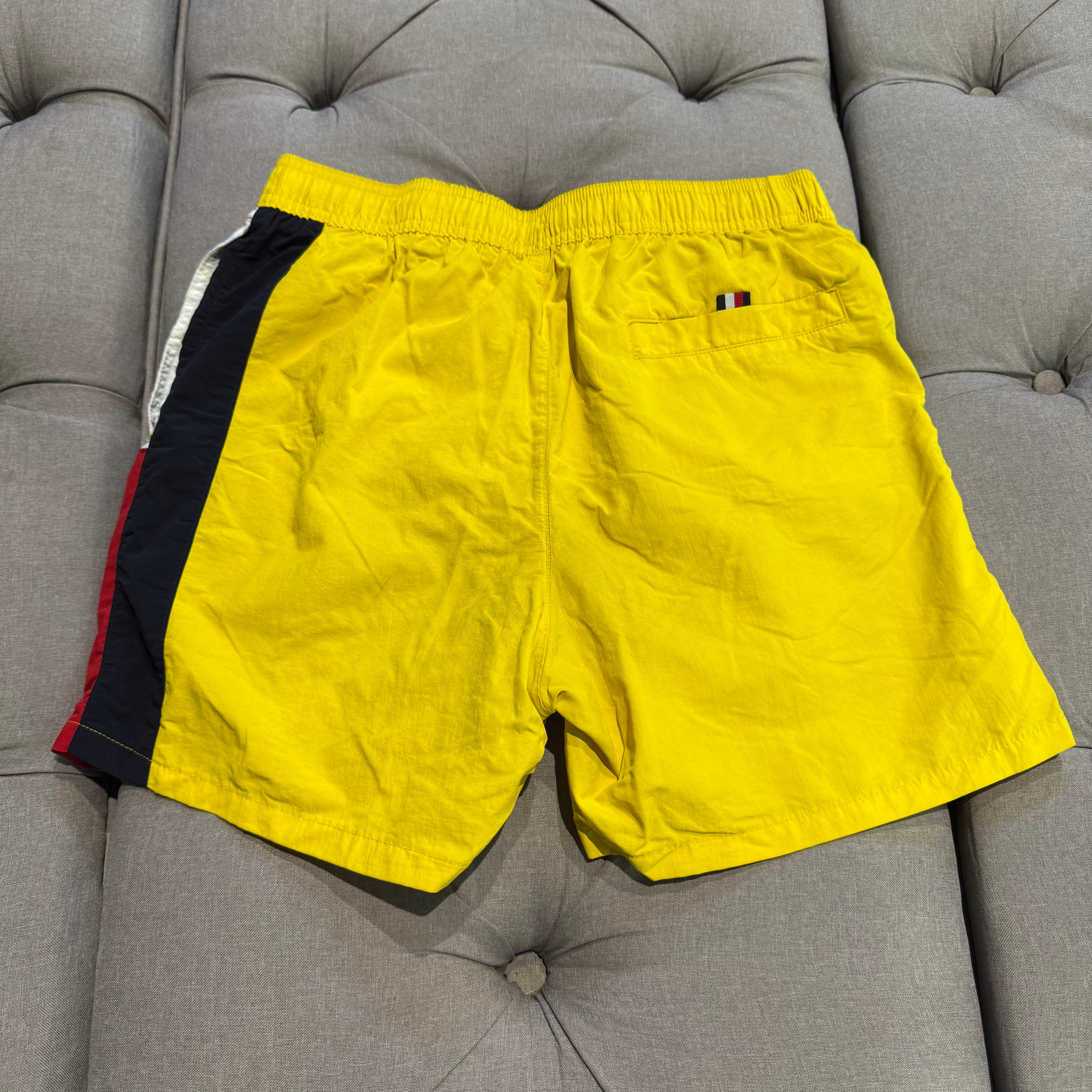 Tommy Hilfiger Flag Slim Mid Swim Shorts 'Yellow' (Second hand)