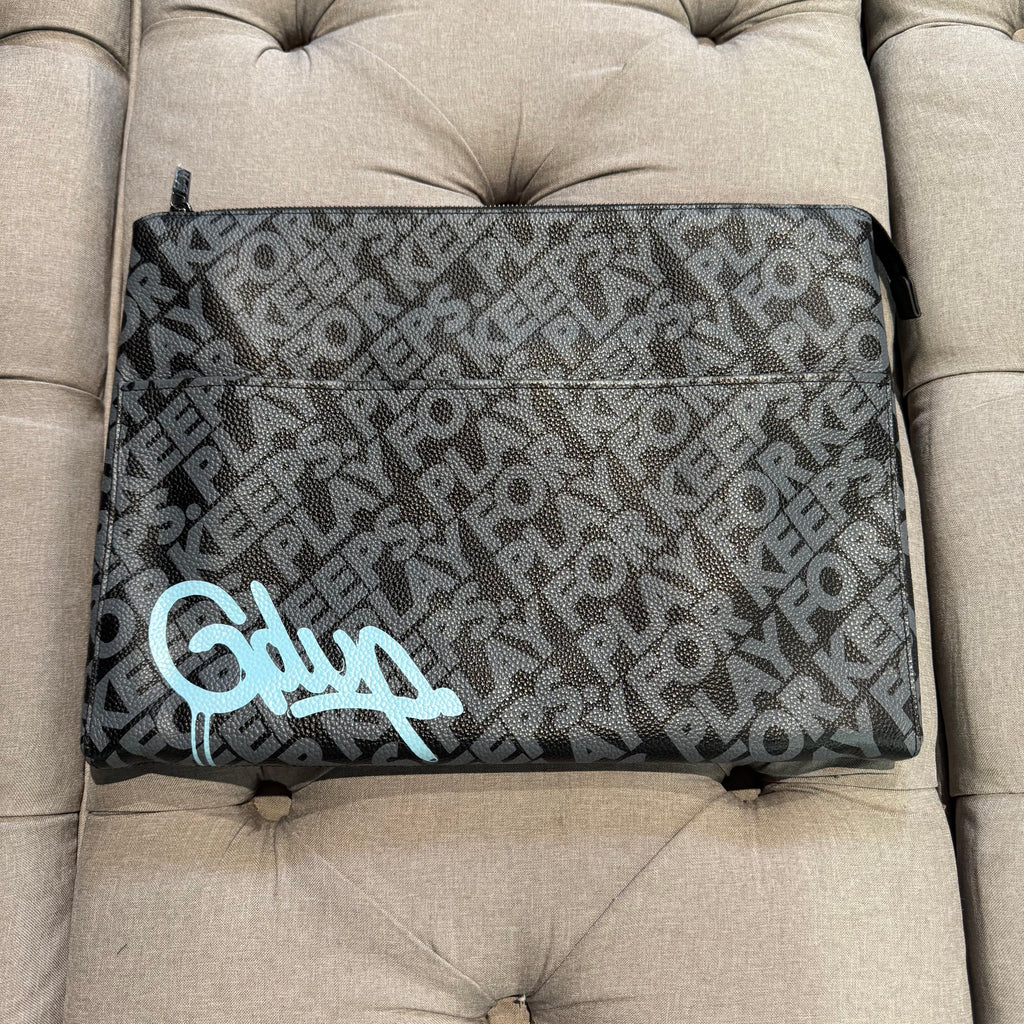 Geedup Blue Handstyle Leather Laptop Case (Unreleased) (Second hand)