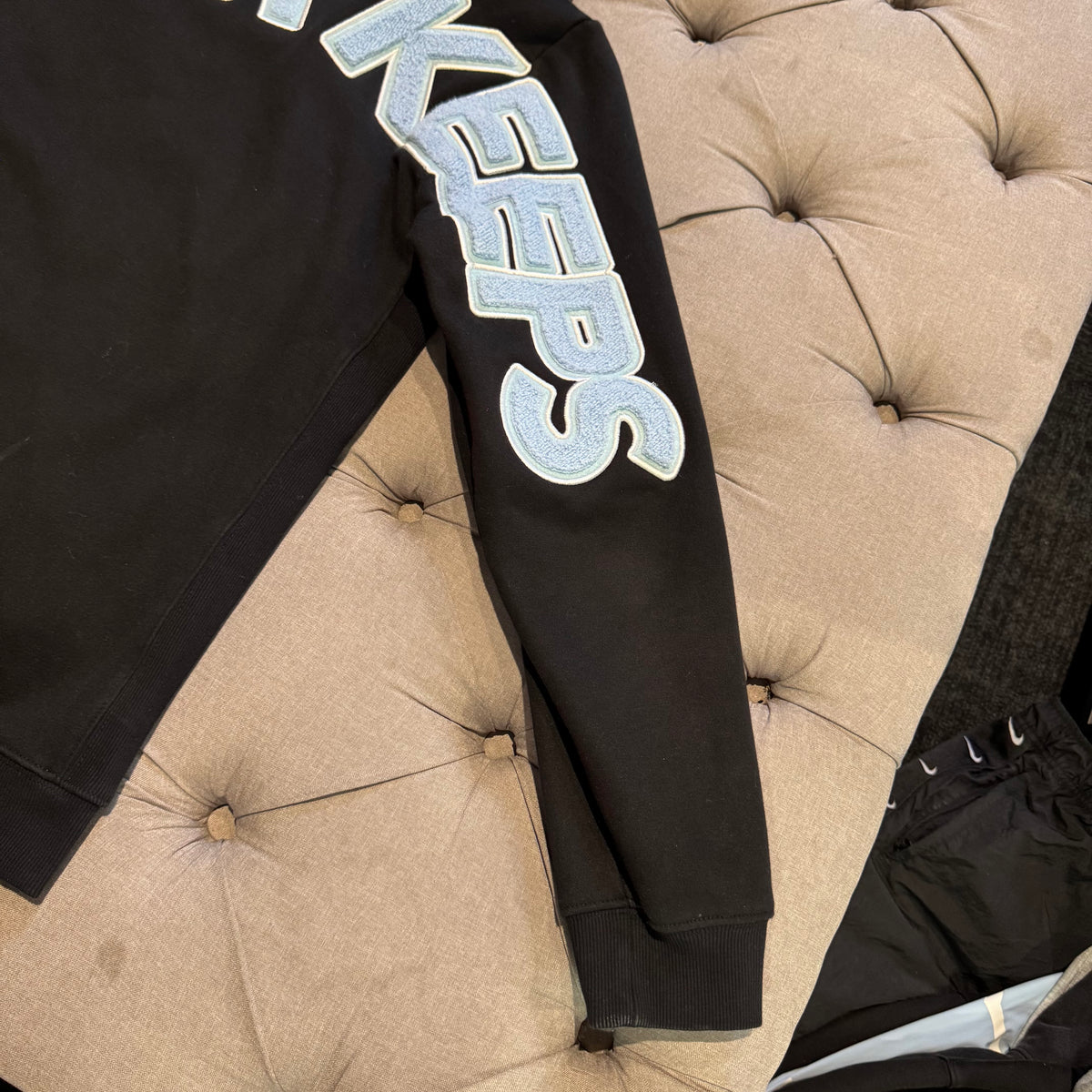 Geedup Play For Keeps Hoodie 'Black Baby Blue' (Second hand)