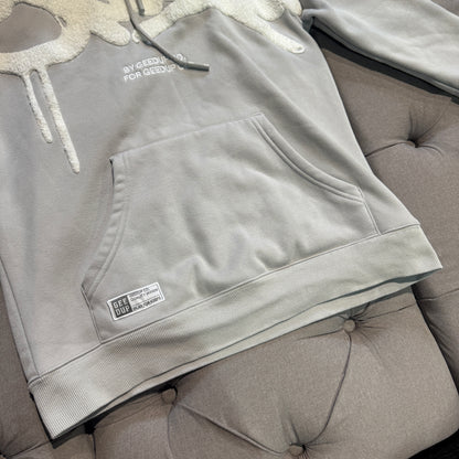 Geedup Handstyle Hoodie 'Grey White' (Second hand)