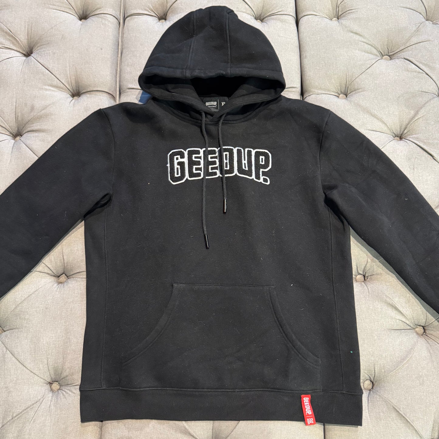 Geedup Play For Keeps Hoodie 'Black Black White' (Second hand)