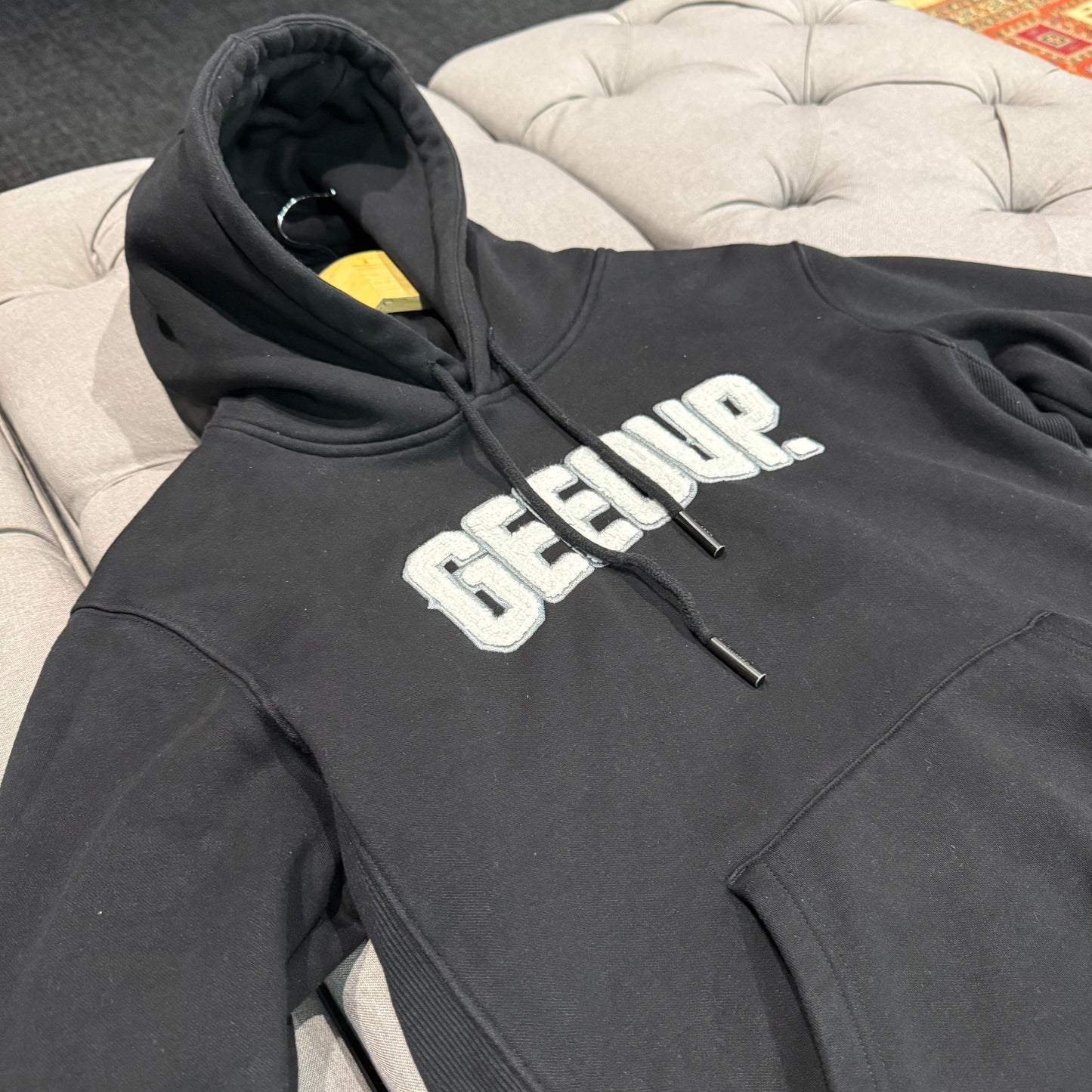 Geedup Play For Keeps Hoodie 'Black White' (Second hand)