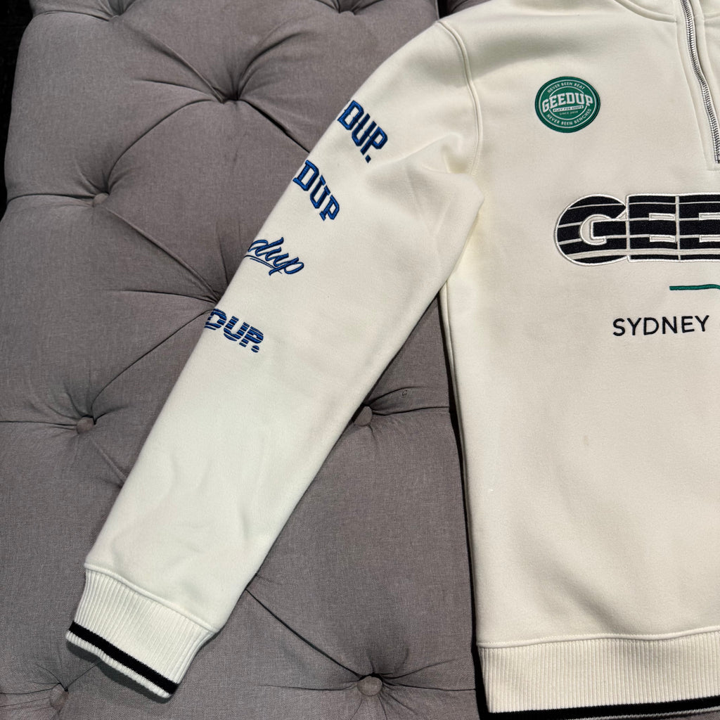 Geedup Sportsman Badges QTR Zip 'Light Cream' (Second hand)