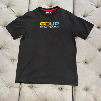Geedup Sportsman T-Shirt 'Black Rainbow' (Second hand)