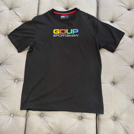 Geedup Sportsman T-Shirt 'Black Rainbow' (Second hand)