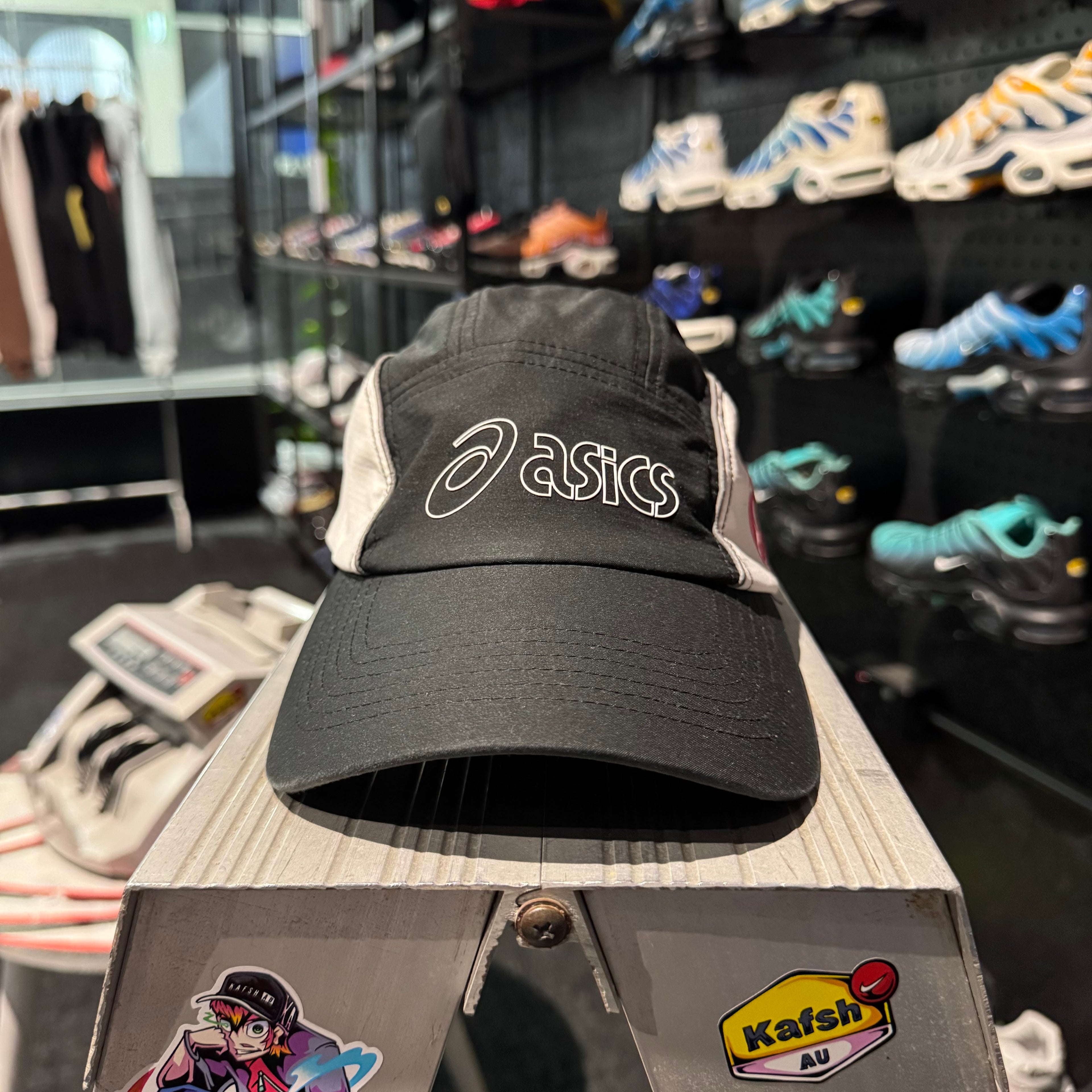 Asics Multi Logo Cap 'Black White Pink' (Second hand)