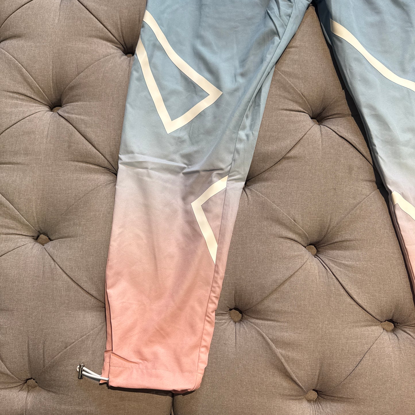 Geedup X ArrDee Sublimated Pants 'Baby Blue Peach' (Brand New)