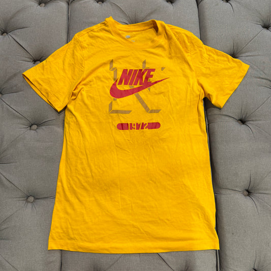 Nike Logo 1972 T-Shirt 'Yellow Red' (Second hand)