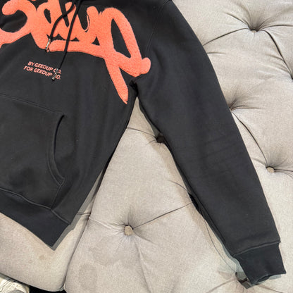 Geedup Handstyle Hoodie 'Black Peach' (Second hand)