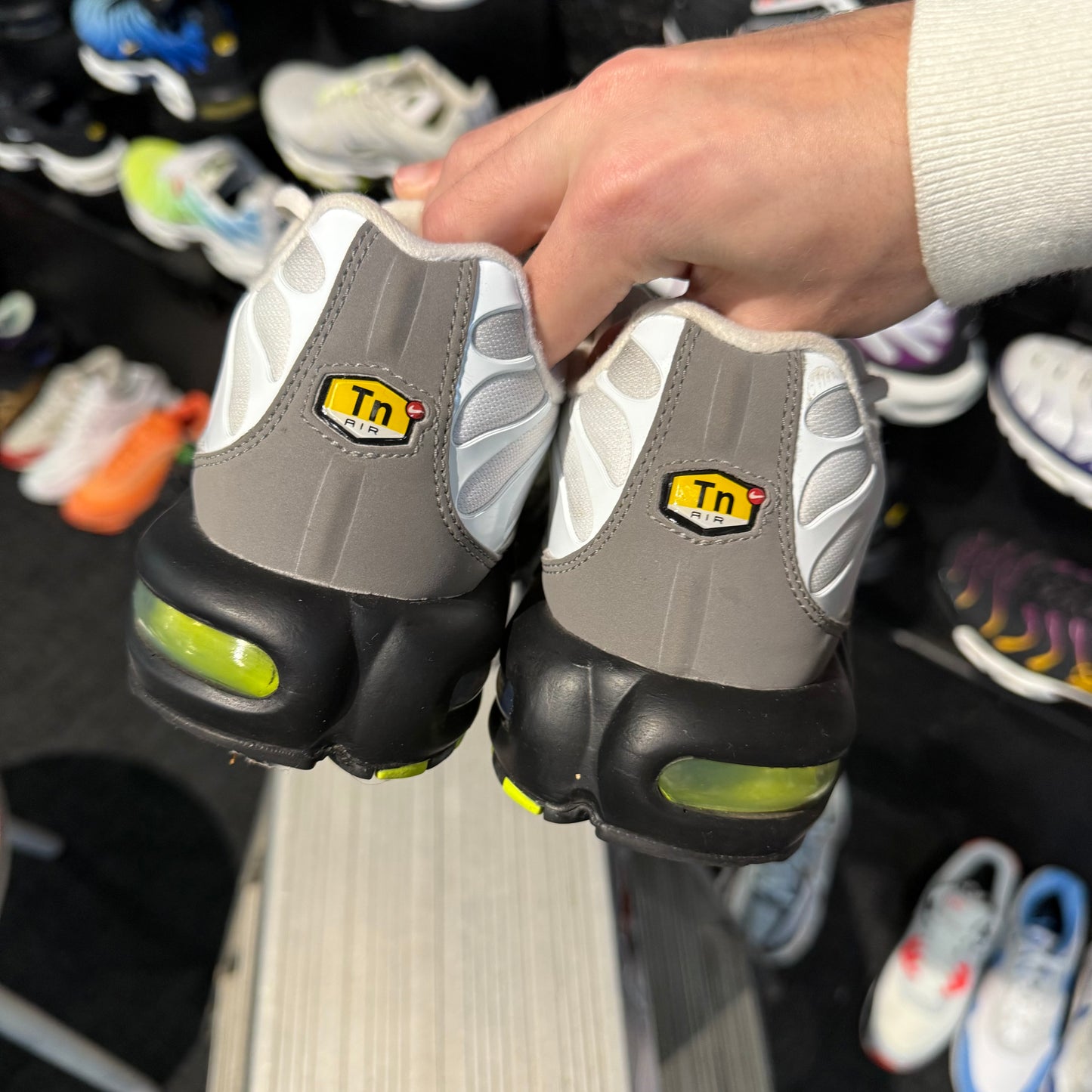 Nike Air Max Plus TN 'White Neon Yellow' (Second hand)