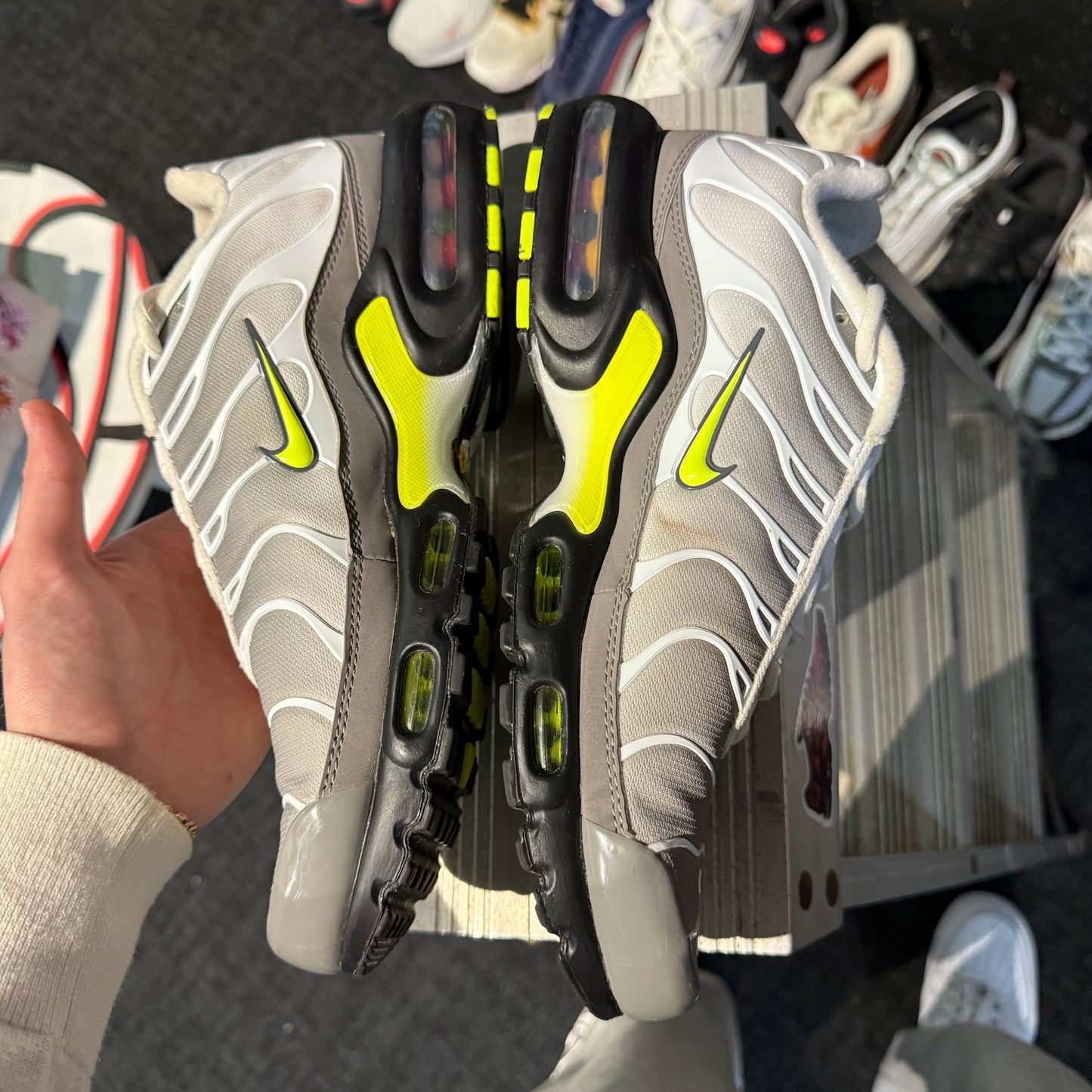 Nike Air Max Plus TN 'White Neon Yellow' (Second hand)
