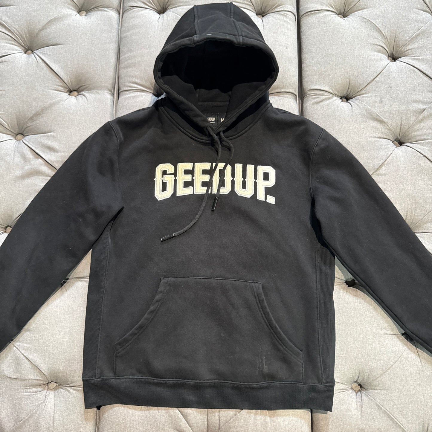 Geedup Cities Hoodie 'Black White' (Second hand)