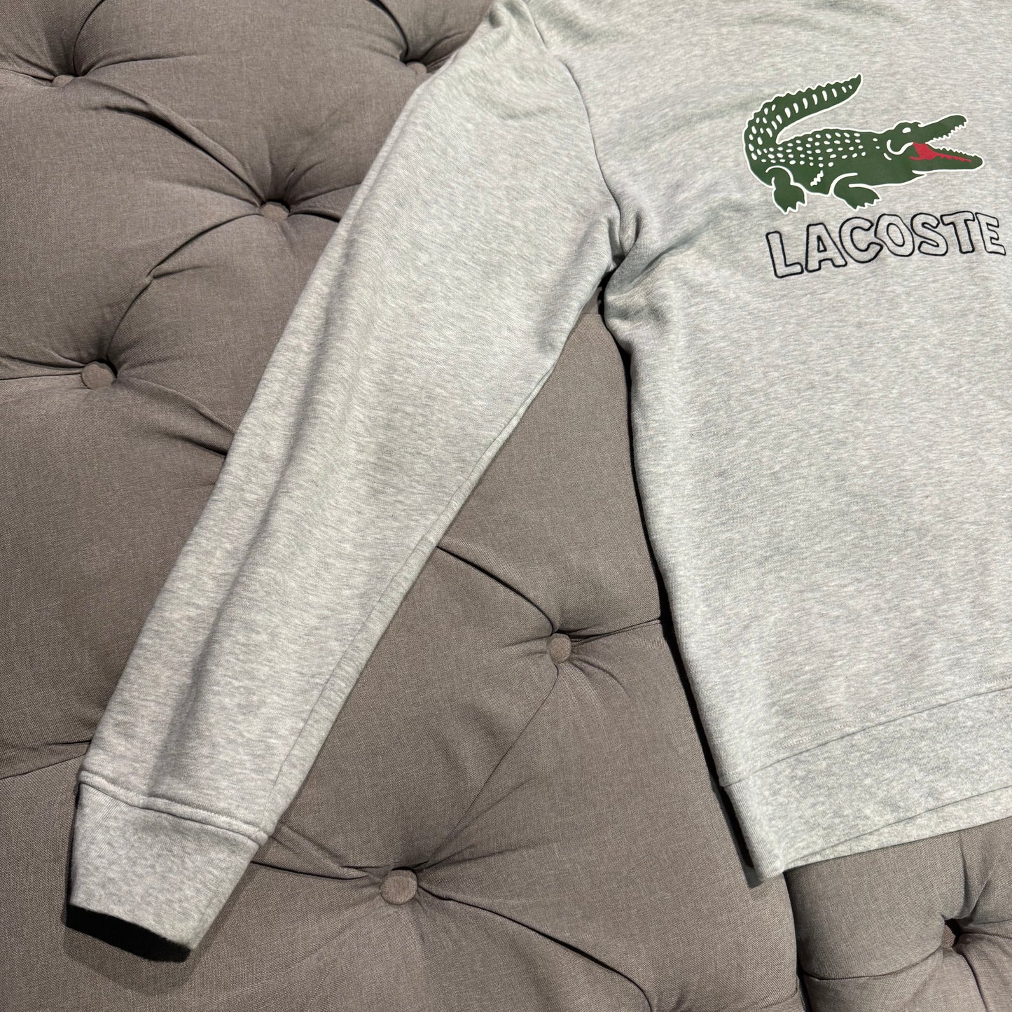 Lacoste Big Logo Crewneck 'Grey' (Second hand)