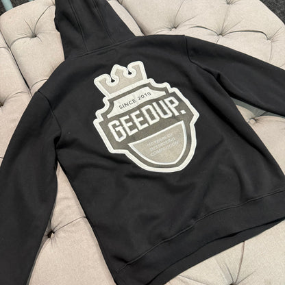 Geedup Since 2010 Emblem Logo Hoodie 'Black' (Second hand)