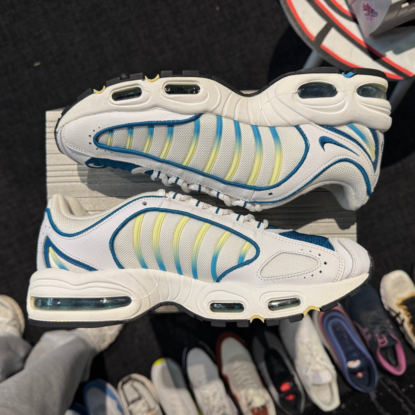 Nike Airmax Tailwind 4 'White Green Abyss' (Brand New)