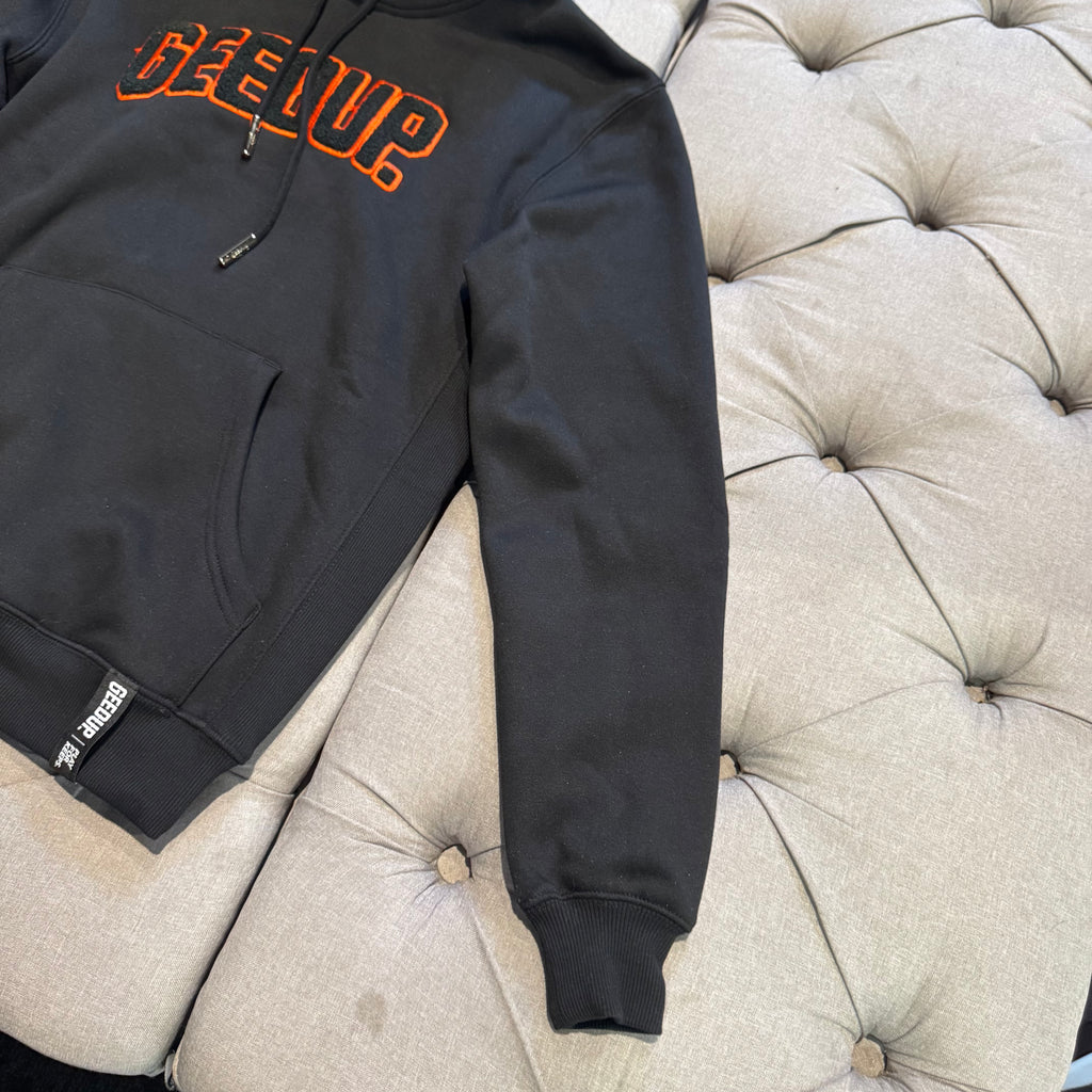 Geedup Play For Keeps Hoodie 'Black Orange' (Brand New)