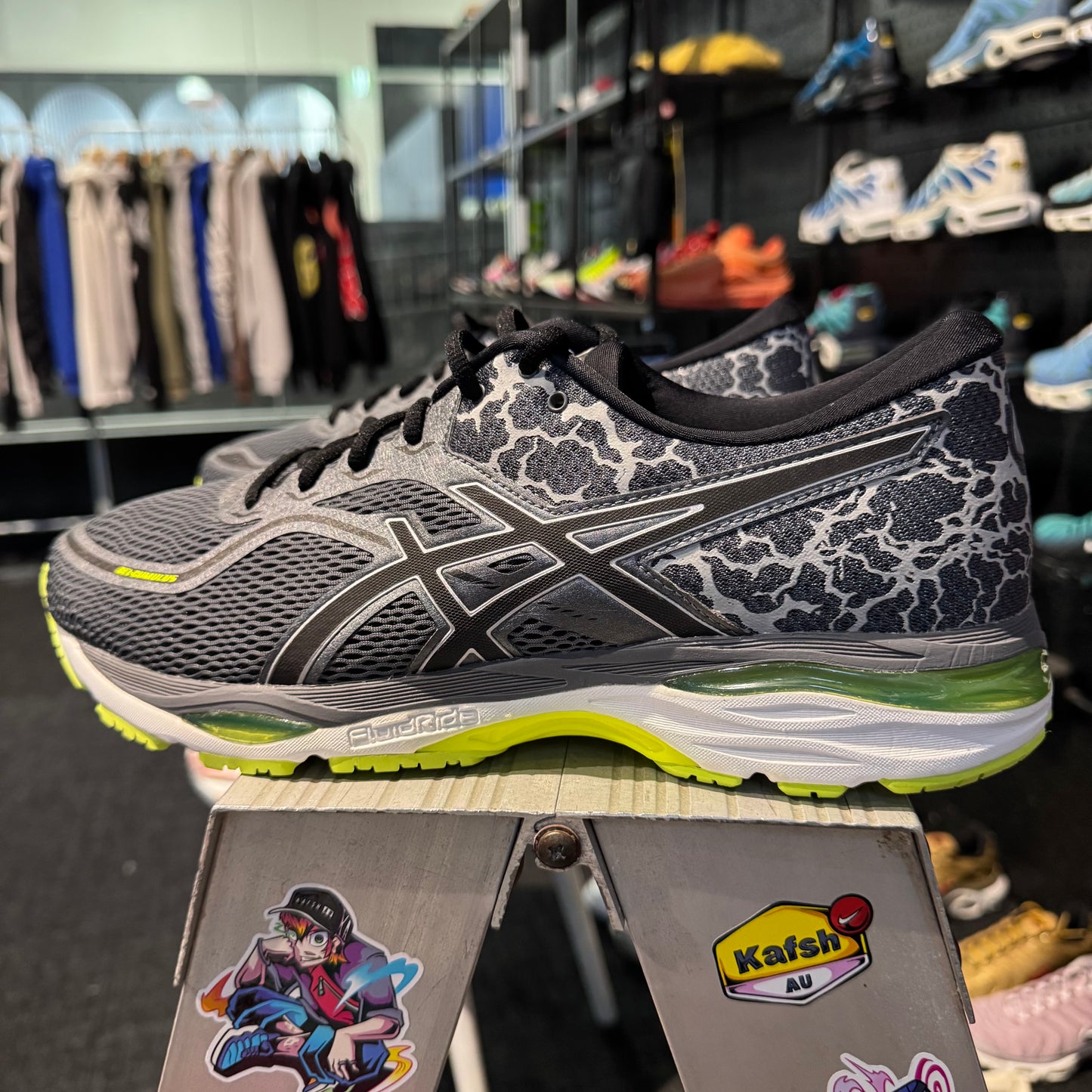 Asics Cumulus 19 Lite Show 'Carbon Black Safety Yellow' (Brand New)