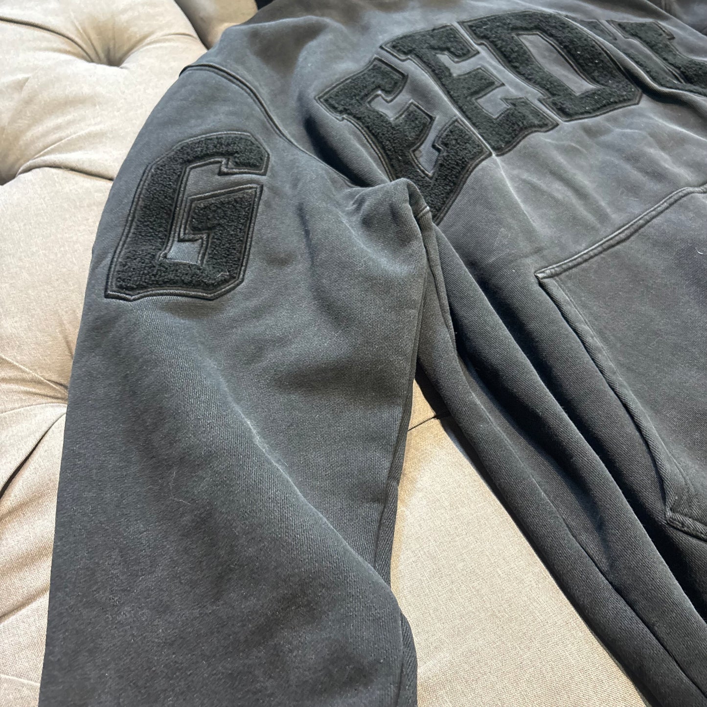Geedup Team Logo Hoodie 'Washed Black' (Second hand)