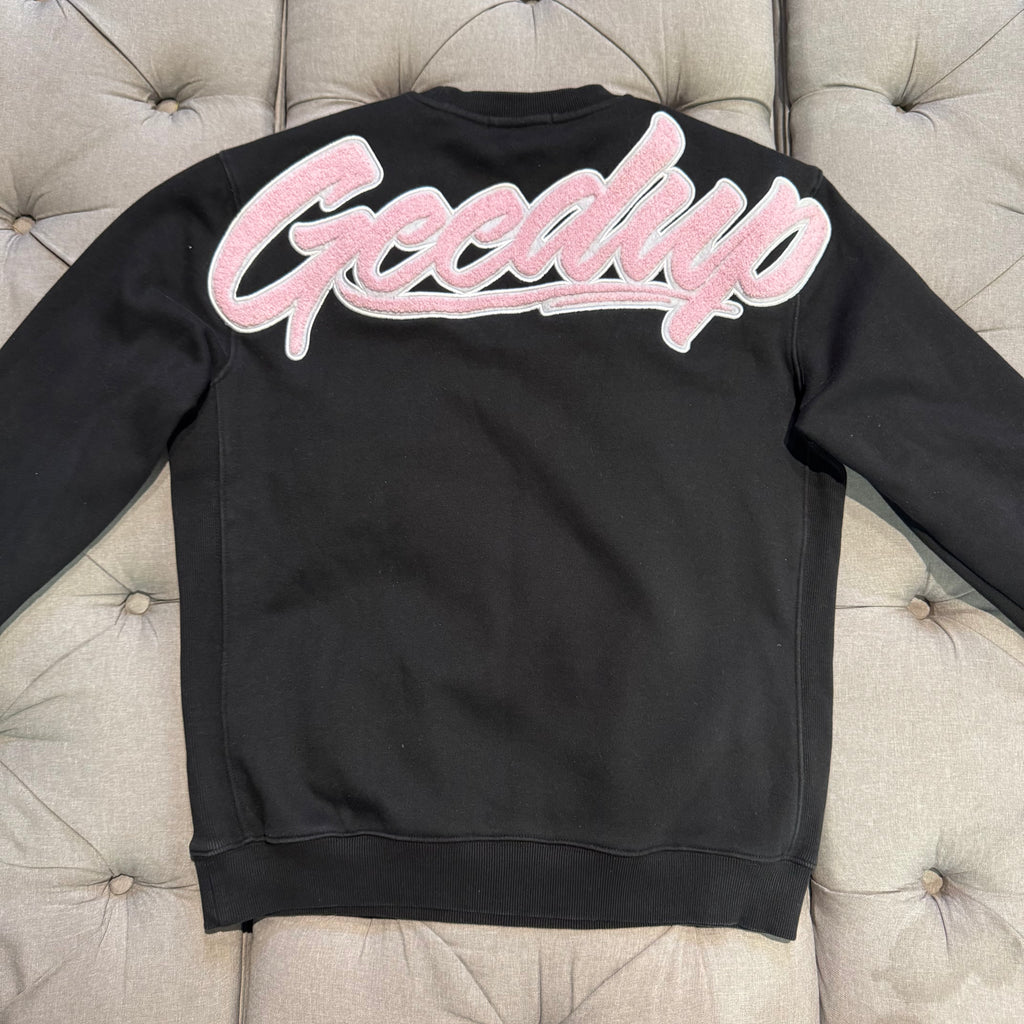 Geedup OS Script Crewneck 'Black Pink' (Second hand)