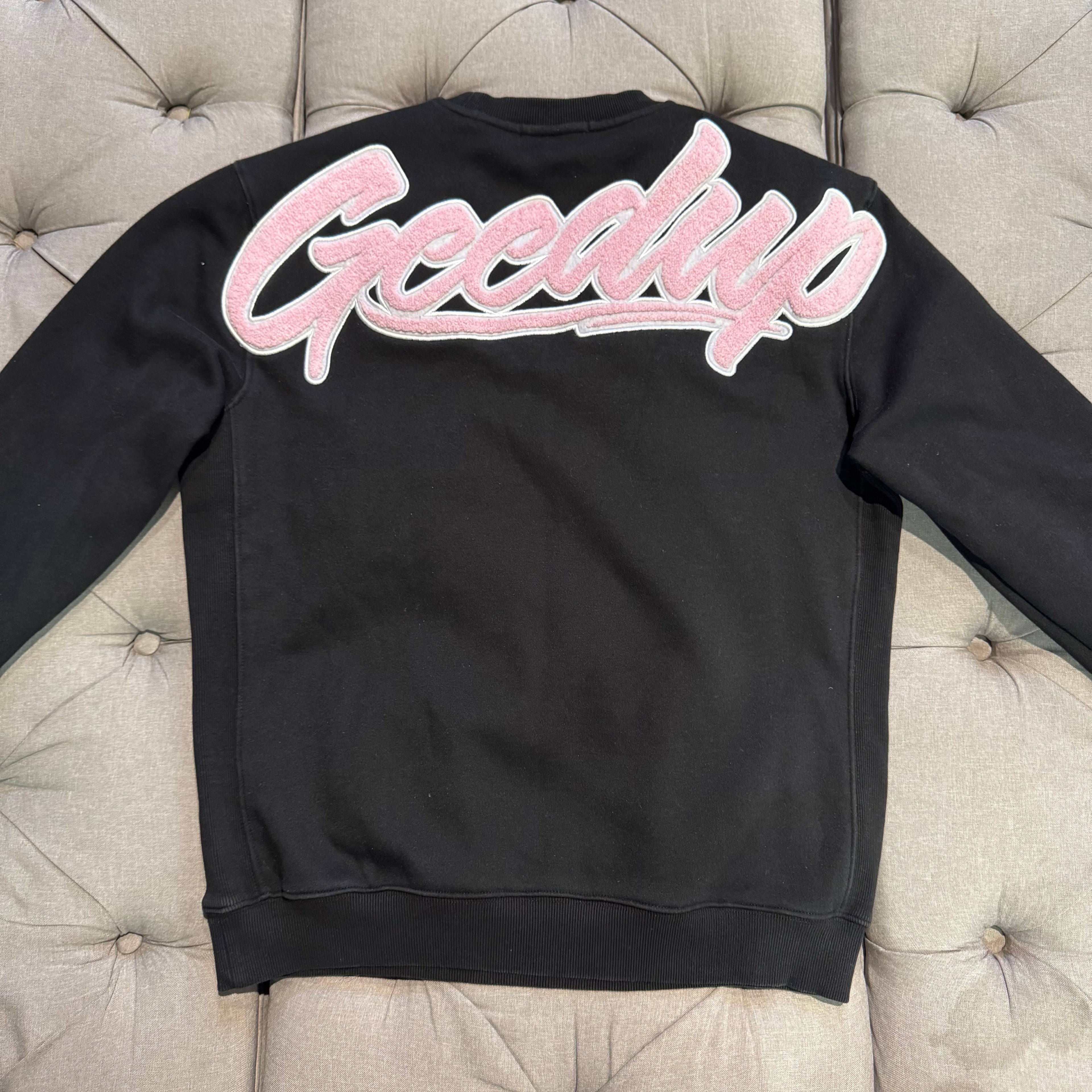 Geedup OS Script Crewneck 'Black Pink' (Second hand)