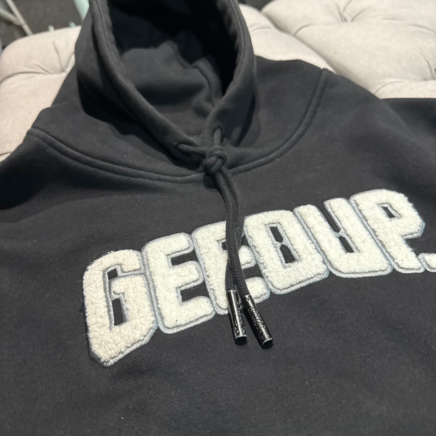 Geedup Play For Keeps Hoodie 'Black White' (Second hand)