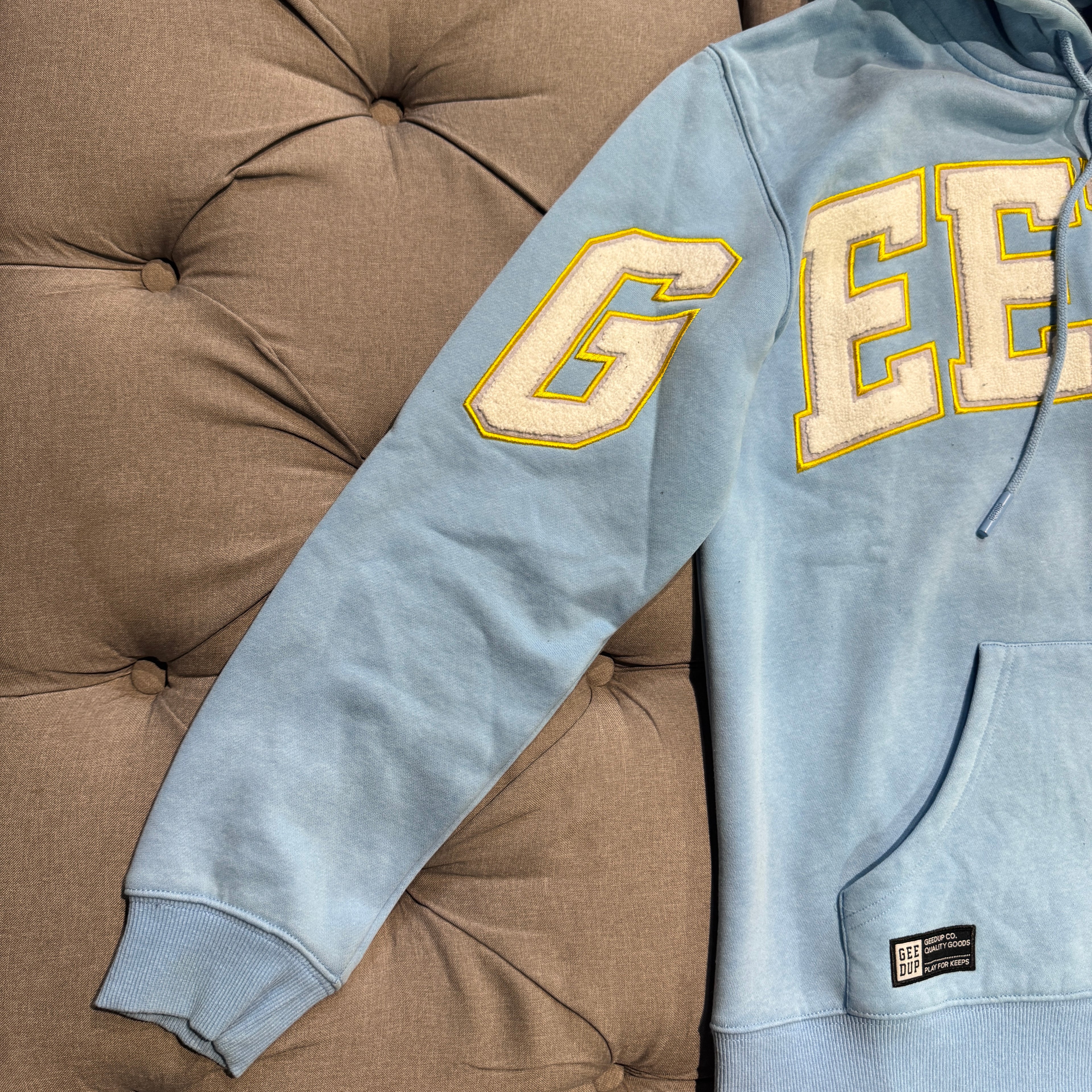 Geedup Team Logo Hoodie 'Sky Blue' (Second hand)
