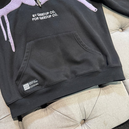 Geedup Handstyle Hoodie 'Black Lavender' (Second hand)