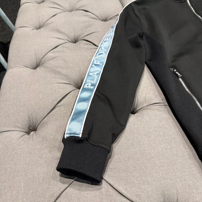 Geedup Play For Keeps Zip-Up Track Jacket ‘Black Baby Blue’ (Second hand)