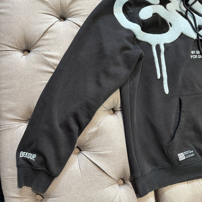 Geedup Handstyle Hoodie 'Black Baby Blue' (Second hand)