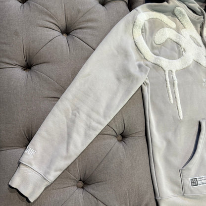 Geedup Handstyle Hoodie 'Grey White' (Second hand)