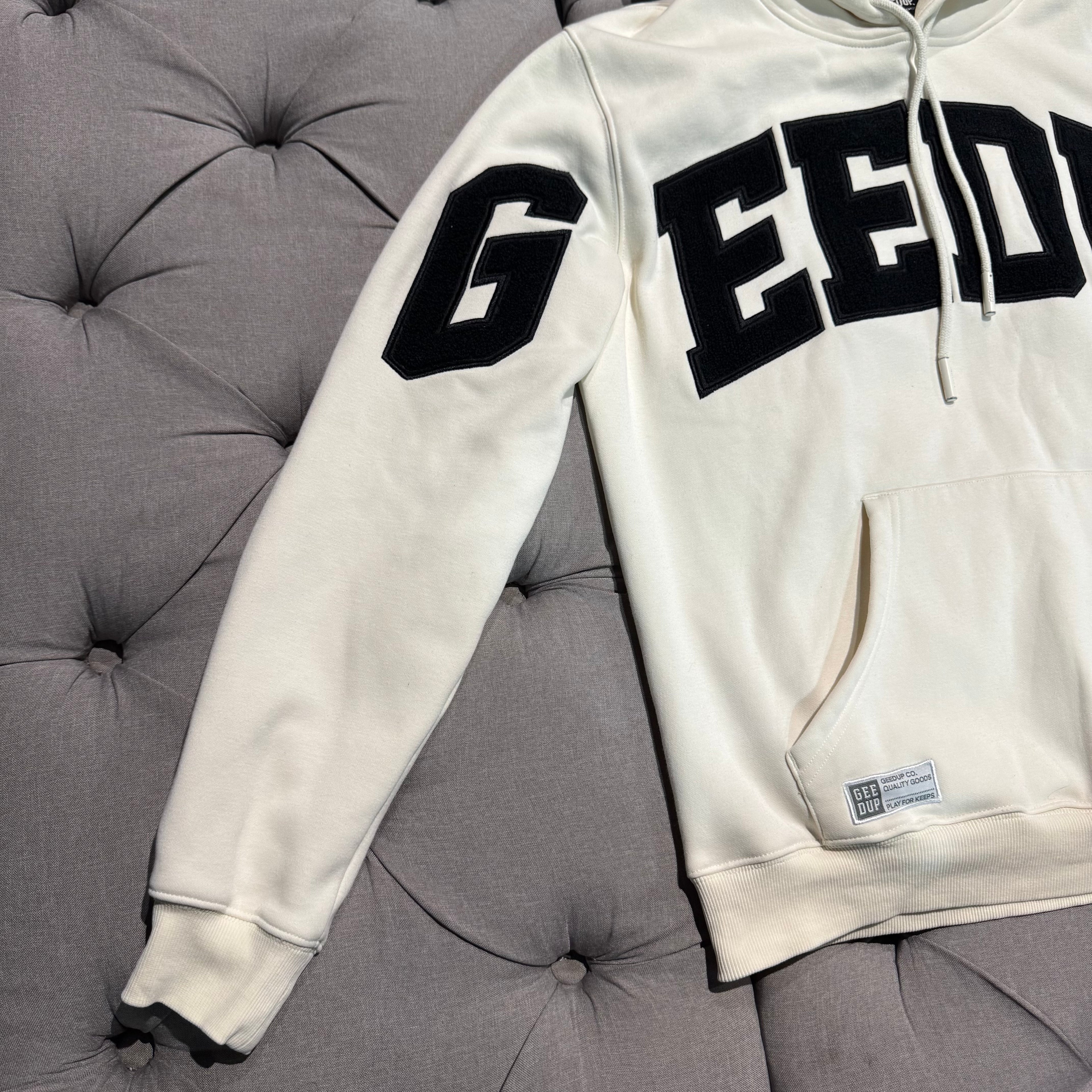 Geedup Team Logo Hoodie 'Buttercream Black' (Second hand)