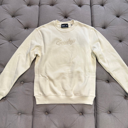 Geedup OS Script Crewneck 'Cream' (Brand New)