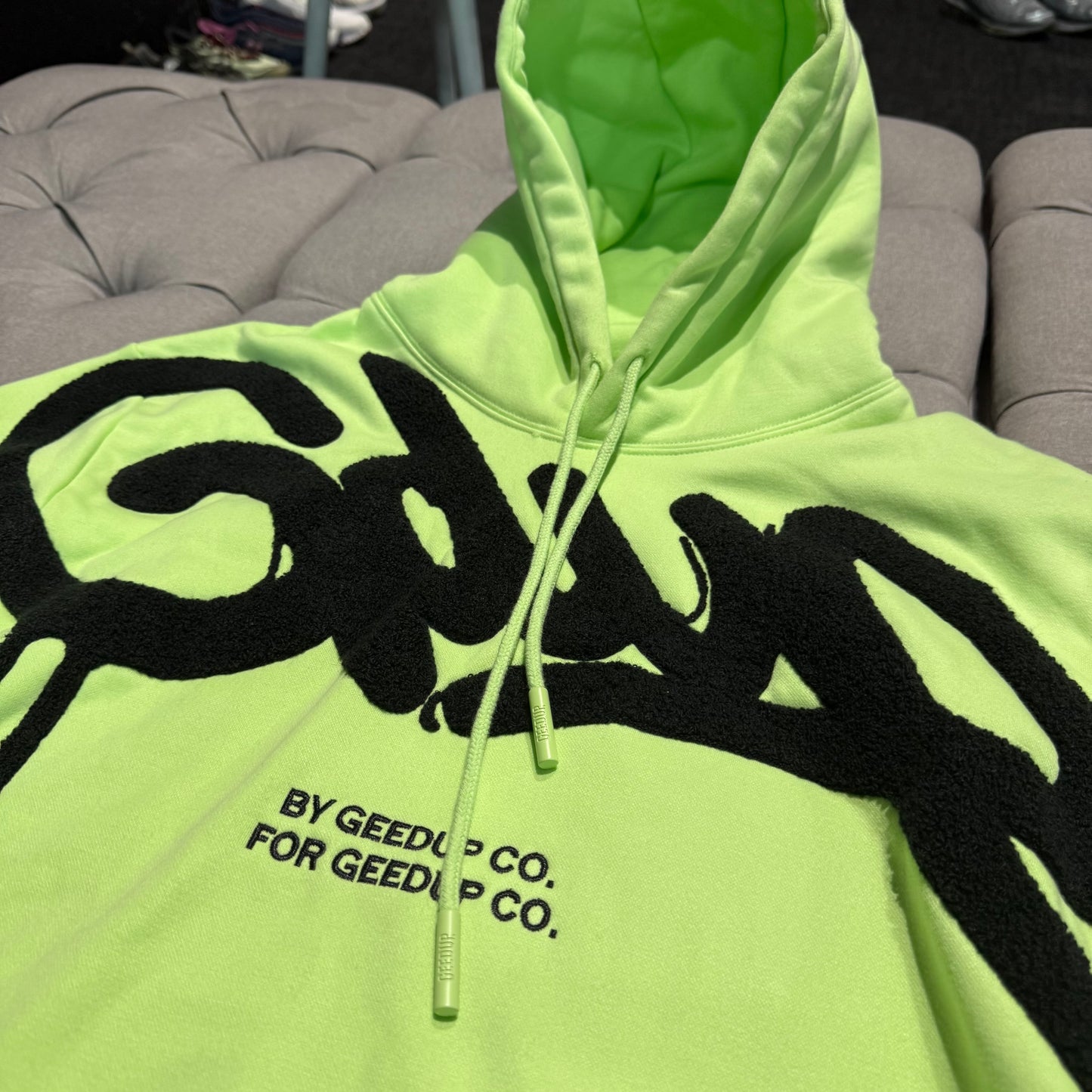 Geedup Handstyle Hoodie 'Pastel Green' (Second hand)