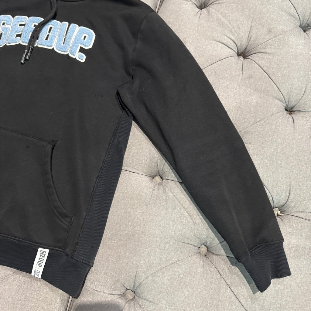 Geedup Play For Keeps Hoodie 'Black Baby Blue' (Second hand)
