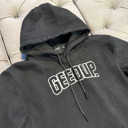 Geedup Play For Keeps Hoodie 'Black Black White' (Second hand)