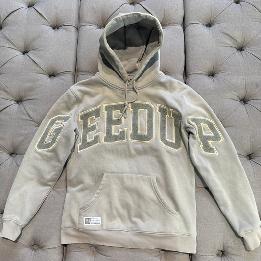 Geedup Team Logo Hoodie 'Grey Gold' (Second hand)