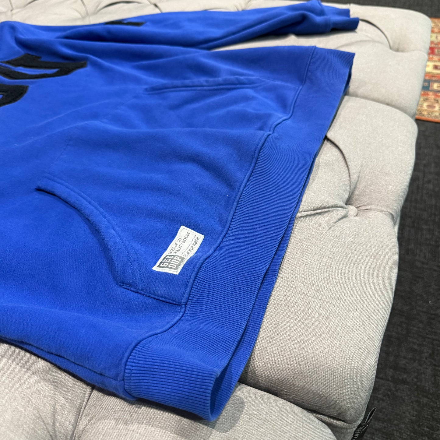 Geedup Team Logo Hoodie 'Blue Black' (Second hand)