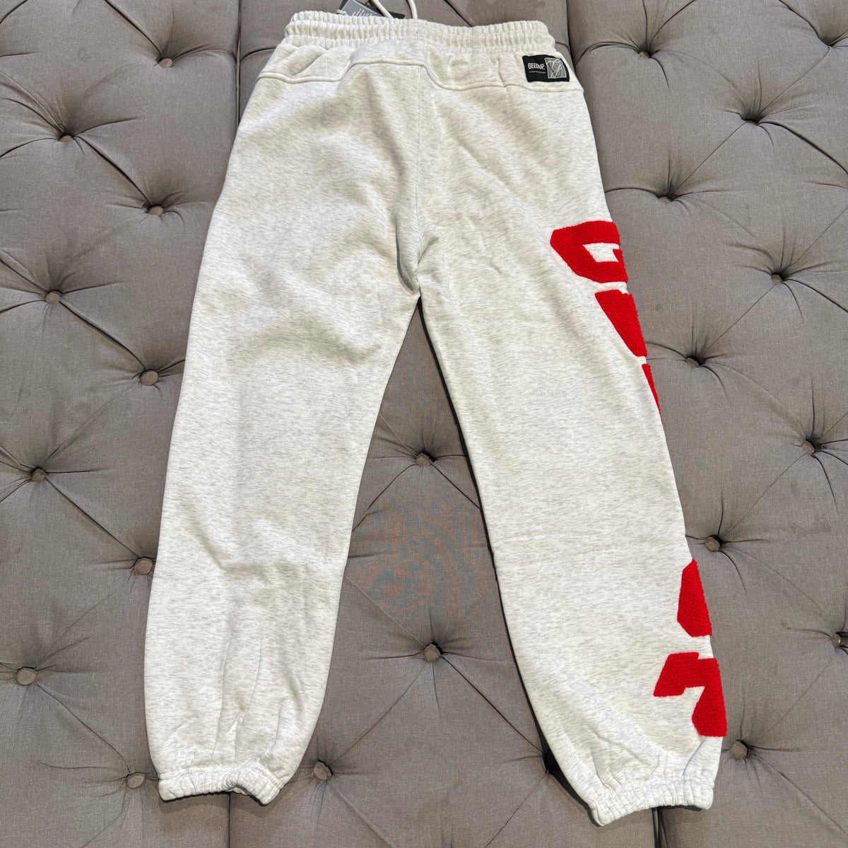Geedup Team Logo Track Pants 'Marle White Red' (Brand New)