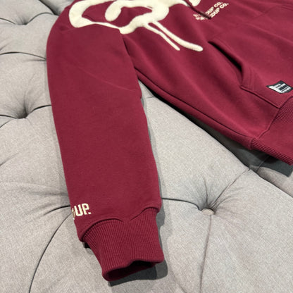 Geedup Handstyle Hoodie 'Maroon Cream' (Second hand)