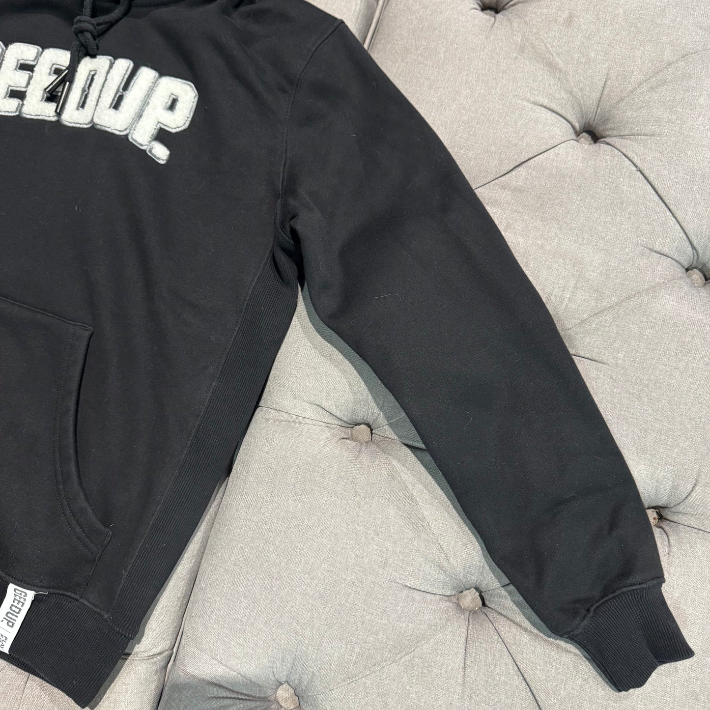 Geedup Play For Keeps Hoodie 'Black White' (Second hand)