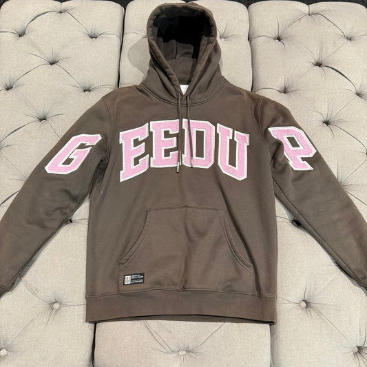 Geedup Team Logo Hoodie 'Charcoal Dusty Pink' (Second hand)