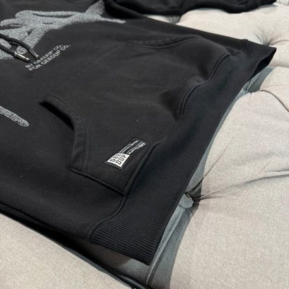 Geedup Handstyle Hoodie 'Grey Black' (Second hand)